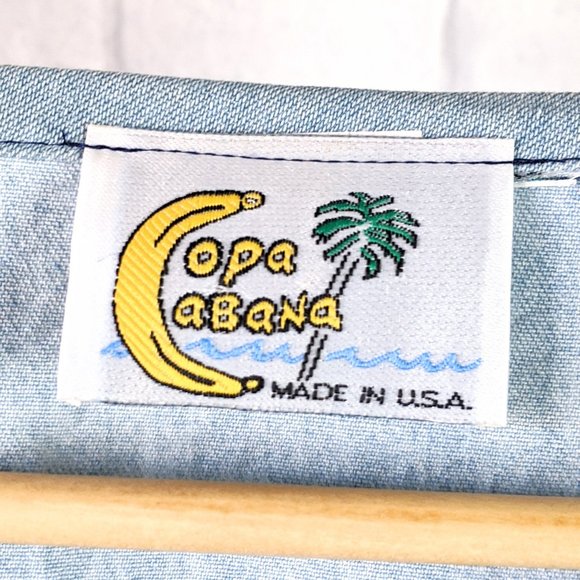 Vintage Copacabana Jean Tunic Dress Boho Southwest - Picture 6 of 6